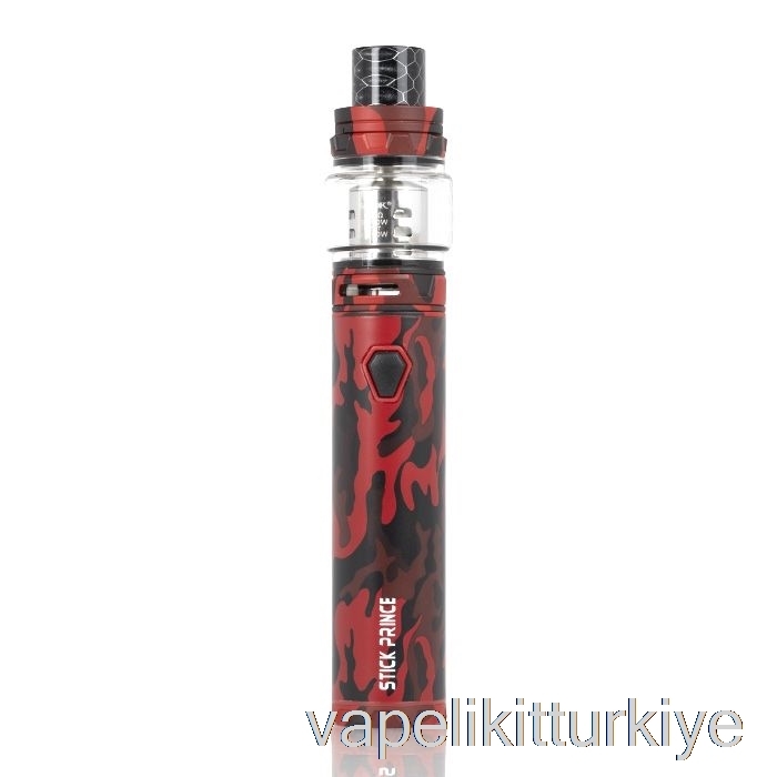 Vape Türkiye Smok Stick Prens Kiti - Kalem Tarzı Tfv12 Prens Kırmızı Kamuflaj